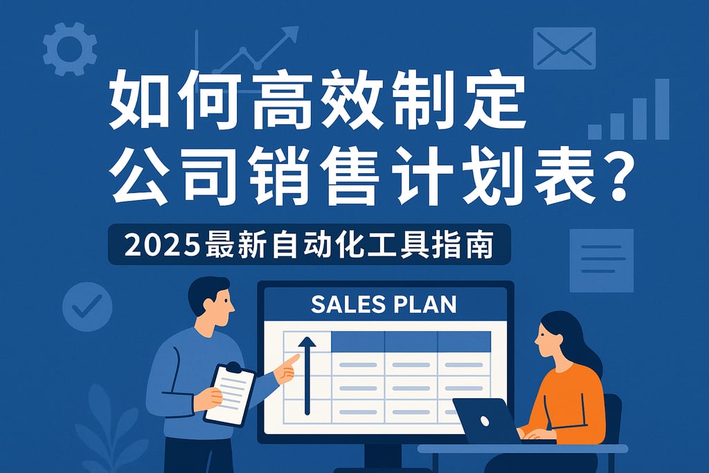 公司销售计划表如何高效制定？2025最新自动化工具指南