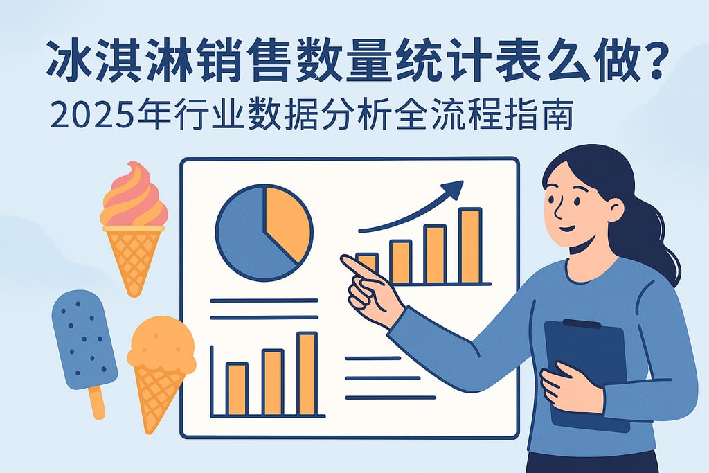冰淇淋销售数量统计表怎么做？2025年行业数据分析全流程指南