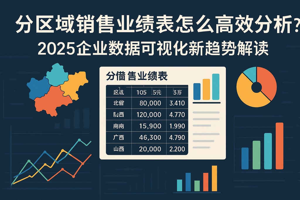 分区域销售业绩表怎么高效分析？2025企业数据可视化新趋势解读