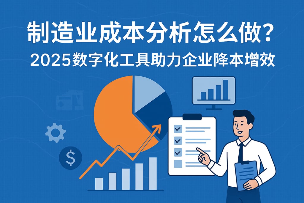 制造业成本分析怎么做？2025数字化工具助力企业降本增效