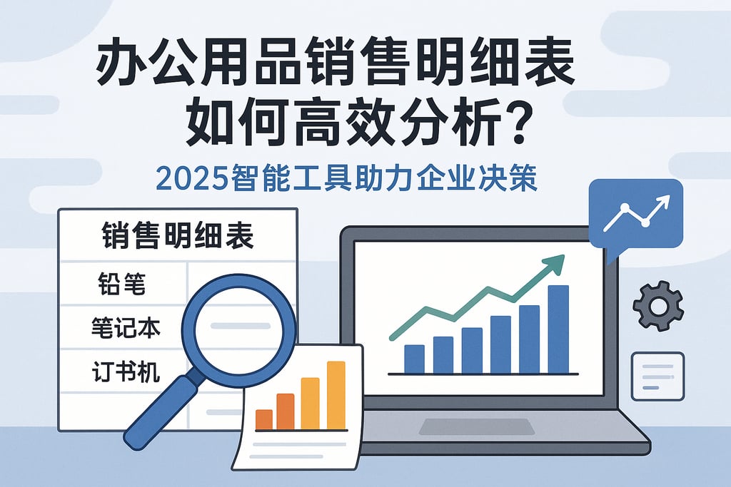 办公用品销售明细表如何高效分析？2025智能工具助力企业决策