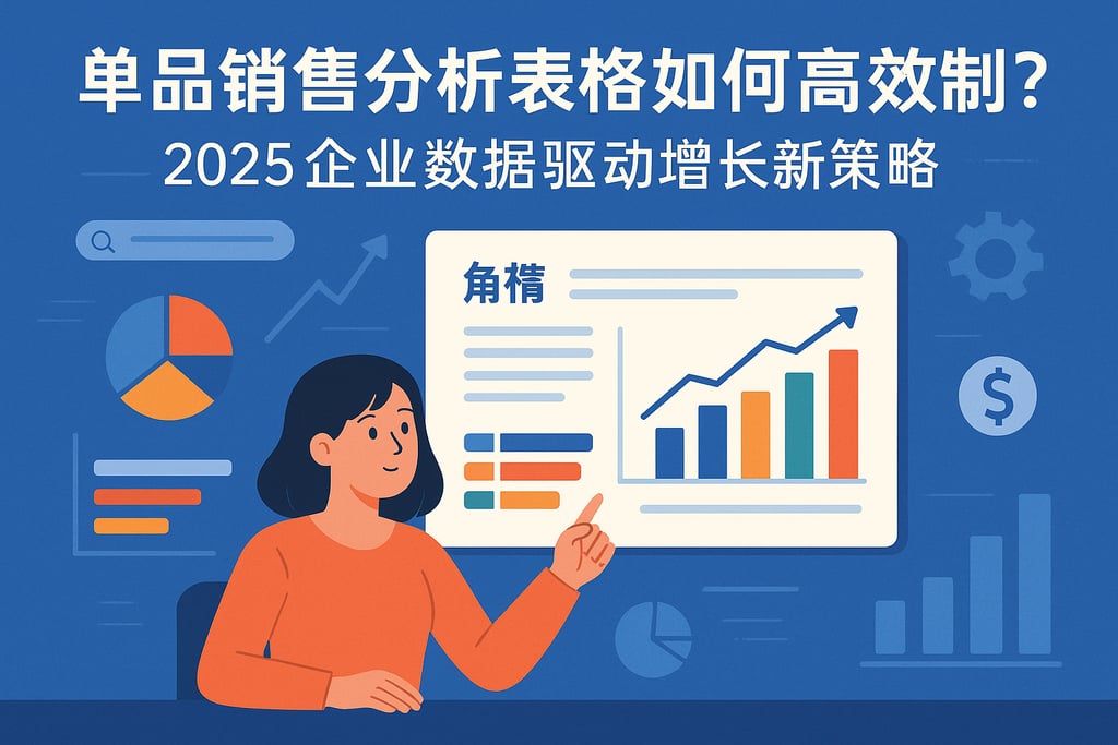 单品销售分析表格如何高效制作？2025企业数据驱动增长新策略