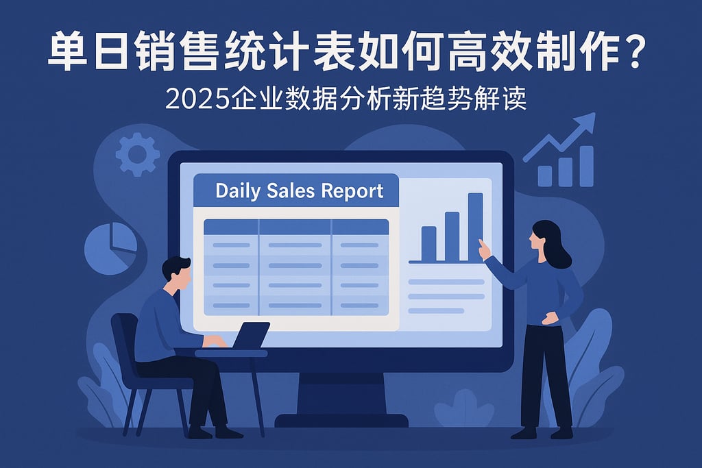 单日销售统计表如何高效制作？2025企业数据分析新趋势解读