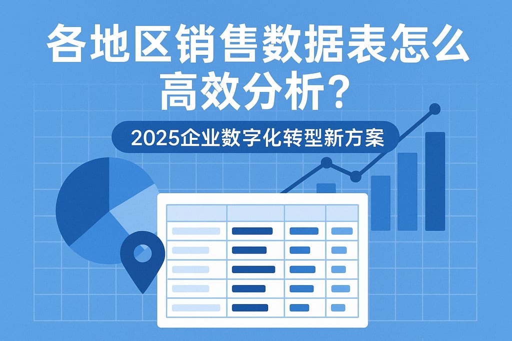各地区销售数据表怎么高效分析？2025企业数字化转型新方案