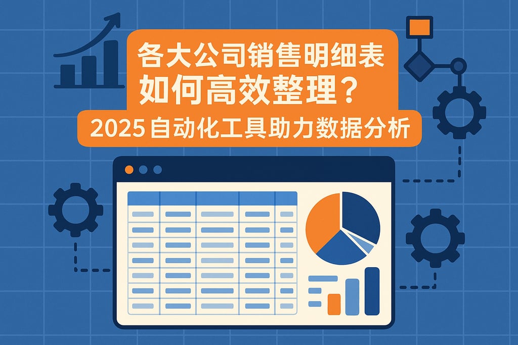 各大公司销售明细表如何高效整理？2025自动化工具助力数据分析