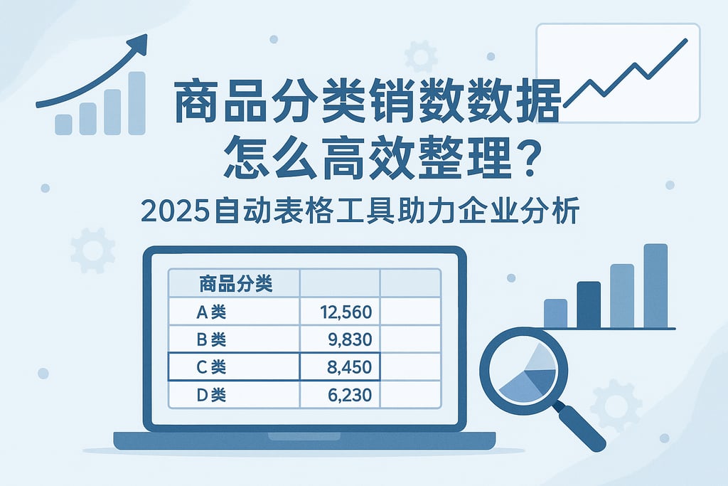商品分类销售数据怎么高效整理？2025自动表格工具助力企业分析