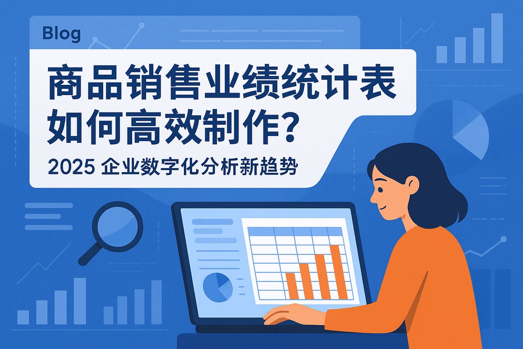 商品销售业绩统计表如何高效制作？2025企业数字化分析新趋势