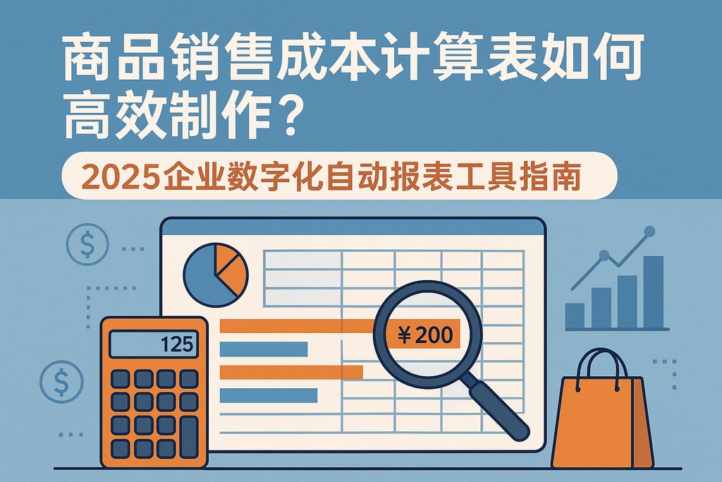 商品销售成本计算表如何高效制作？2025企业数字化自动报表工具指南