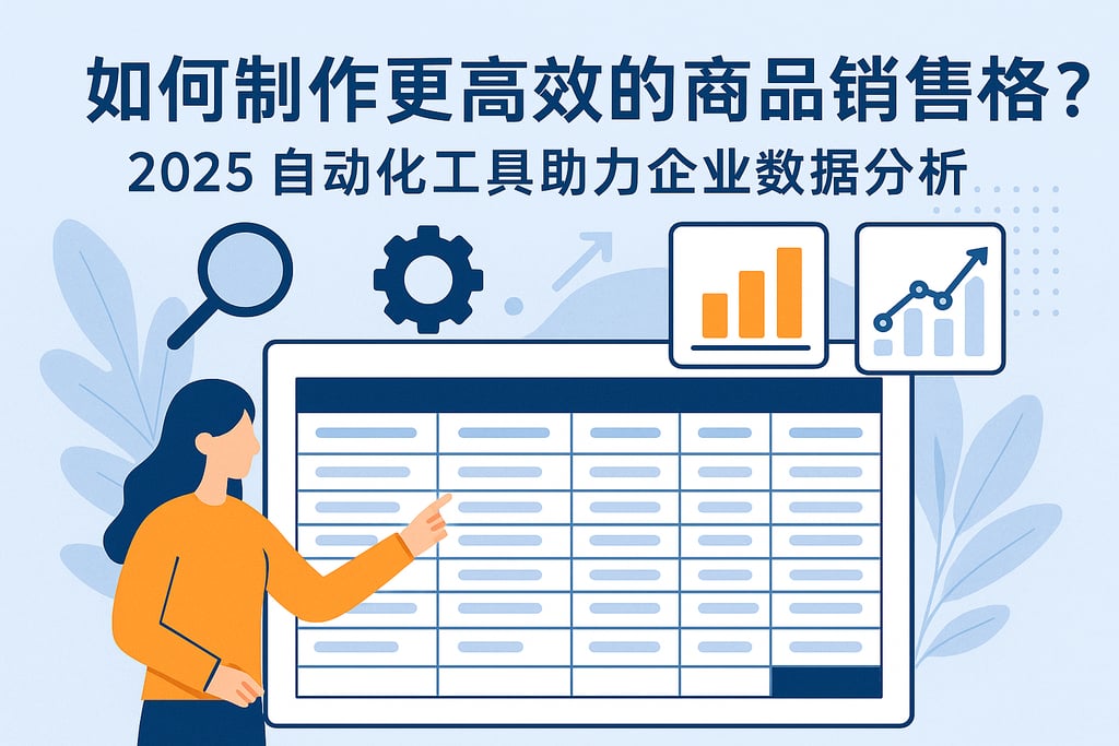 商品销售表格怎么做更高效？2025自动化工具助力企业数据分析
