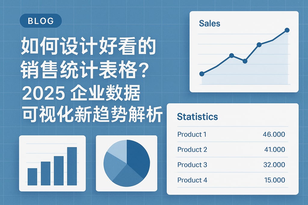 好看的销售统计表格怎么设计？2025企业数据可视化新趋势解析