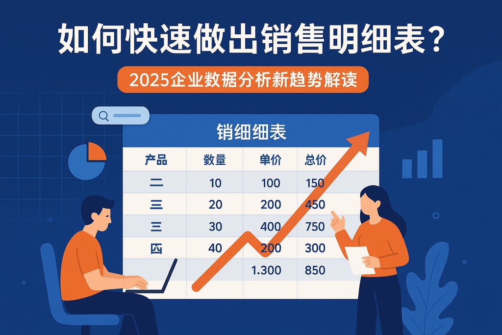 如何快速做出销售明细表？2025企业数据分析新趋势解读