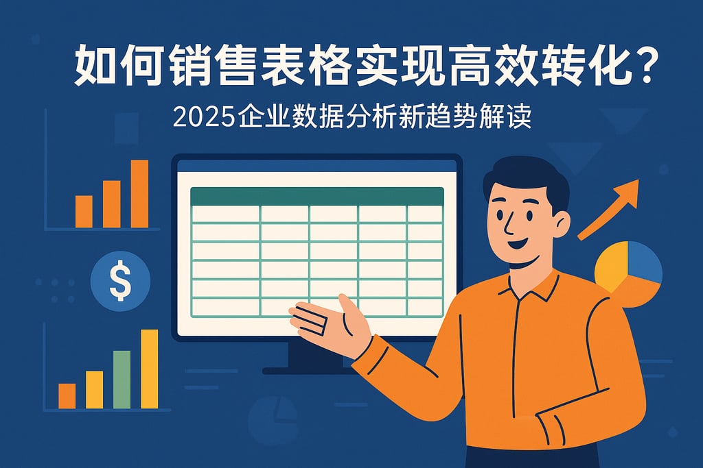 如何销售表格实现高效转化？2025企业数据分析新趋势解读
