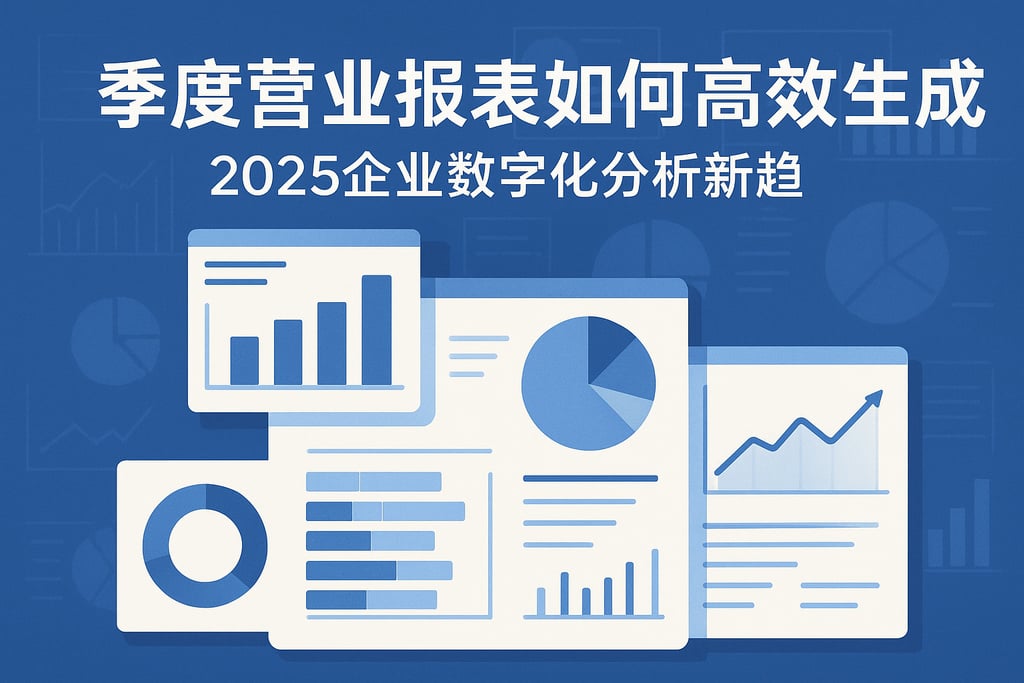 季度营业报表如何高效生成？2025企业数字化分析新趋势