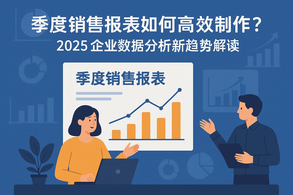 季度销售报表如何高效制作？2025企业数据分析新趋势解读