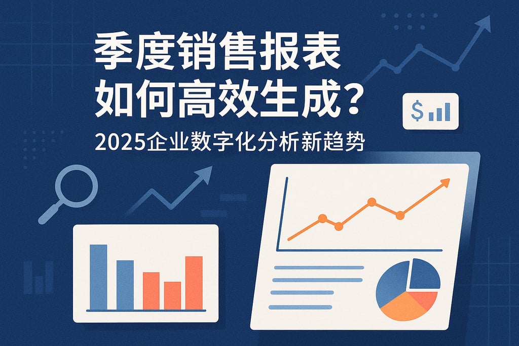 季度销售报表如何高效生成？2025企业数字化分析新趋势