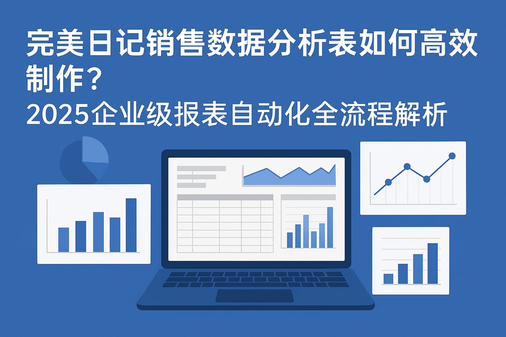 完美日记销售数据分析表如何高效制作？2025企业级报表自动化全流程解析