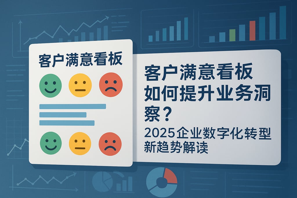 客户满意看板如何提升业务洞察？2025企业数字化转型新趋势解读