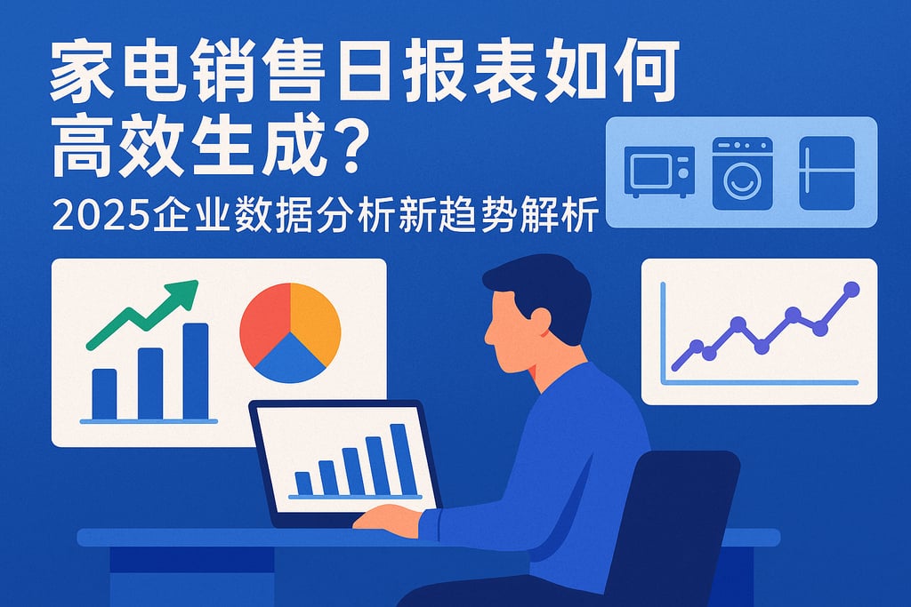 家电销售日报表如何高效生成？2025企业数据分析新趋势解析