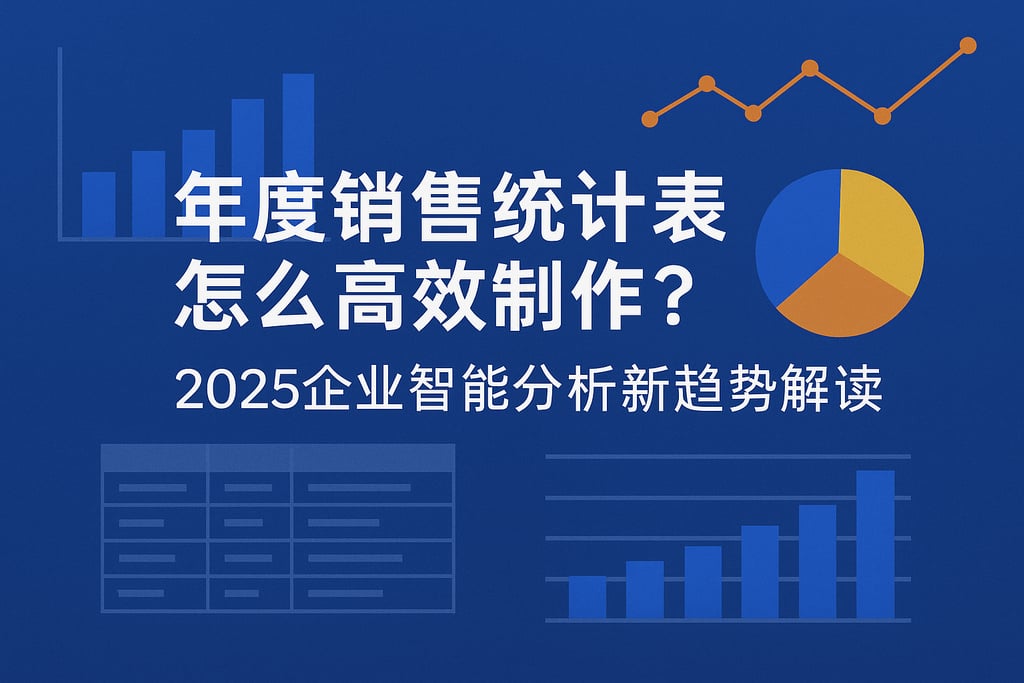 年度销售统计表怎么高效制作？2025企业智能分析新趋势解读