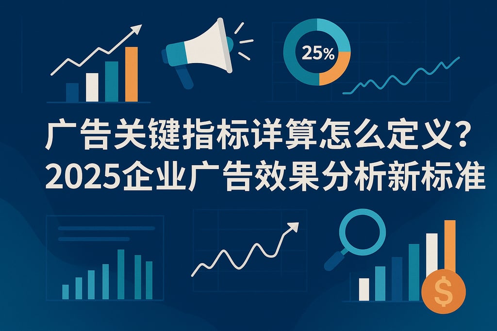 广告关键指标详情怎么定义？2025企业广告效果分析新标准