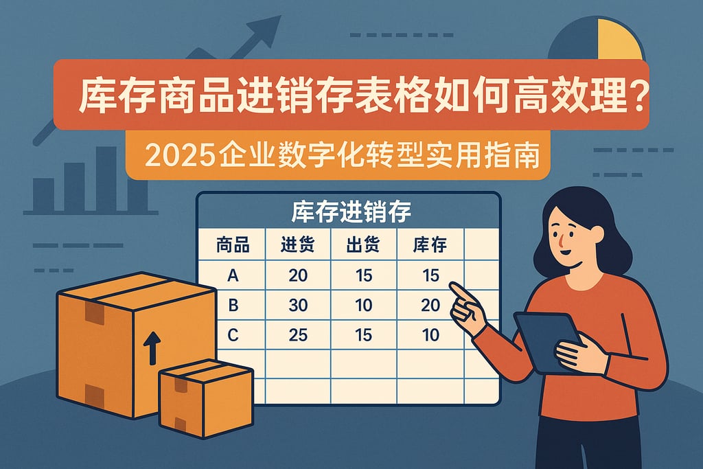 库存商品进销存表格如何高效管理？2025企业数字化转型实用指南