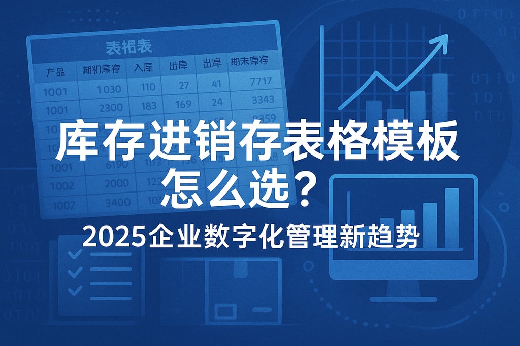 库存进销存表格模板怎么选？2025企业数字化管理新趋势