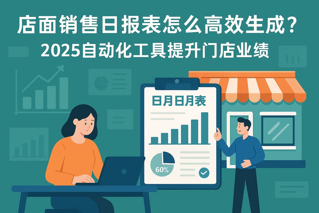 店面销售日报表怎么高效生成？2025自动化工具提升门店业绩
