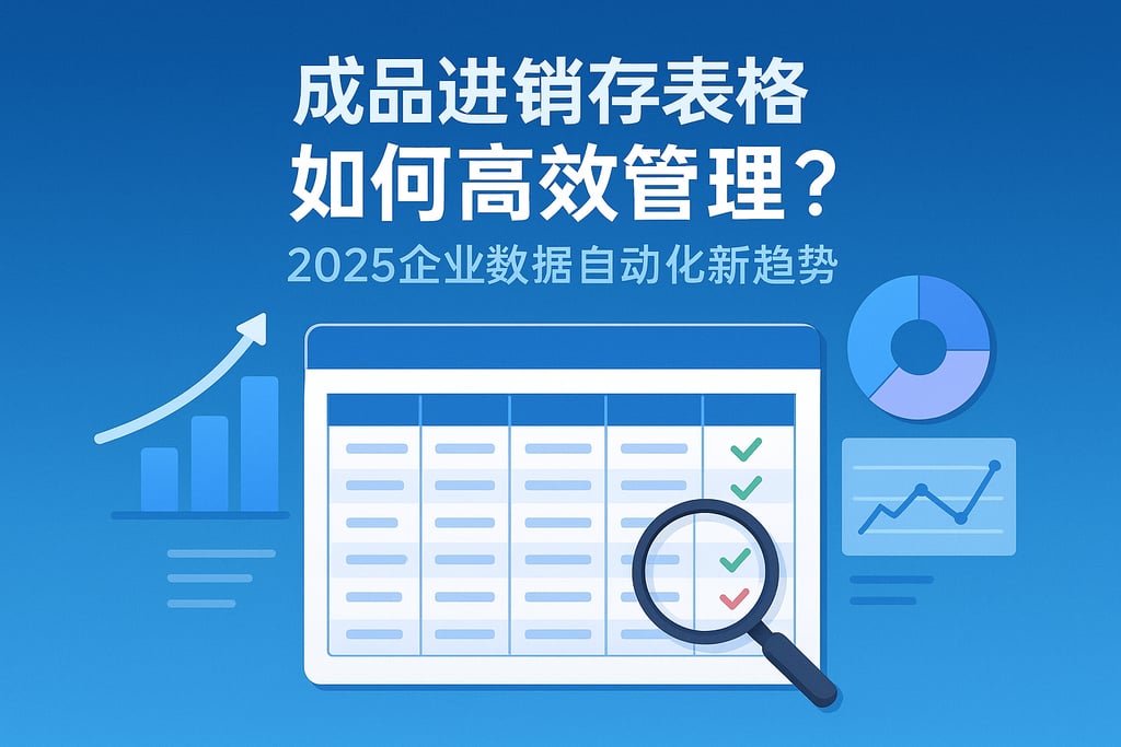 成品进销存表格如何高效管理？2025企业数据自动化新趋势
