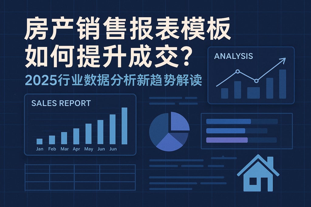 房产销售报表模板如何提升成交？2025行业数据分析新趋势解读