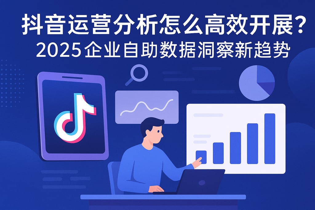 抖音运营分析怎么高效开展？2025企业自助数据洞察新趋势