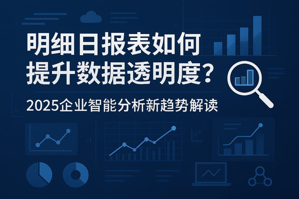 明细日报表如何提升数据透明度？2025企业智能分析新趋势解读
