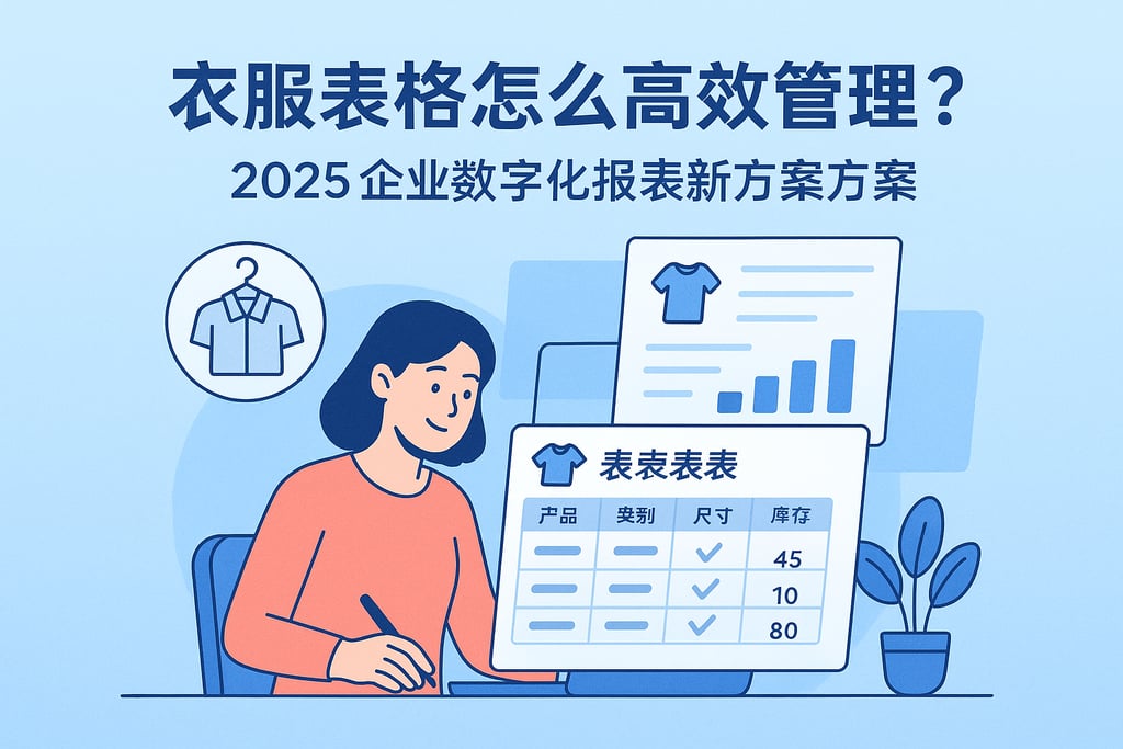 服装表格怎么高效管理？2025企业数字化报表新方案