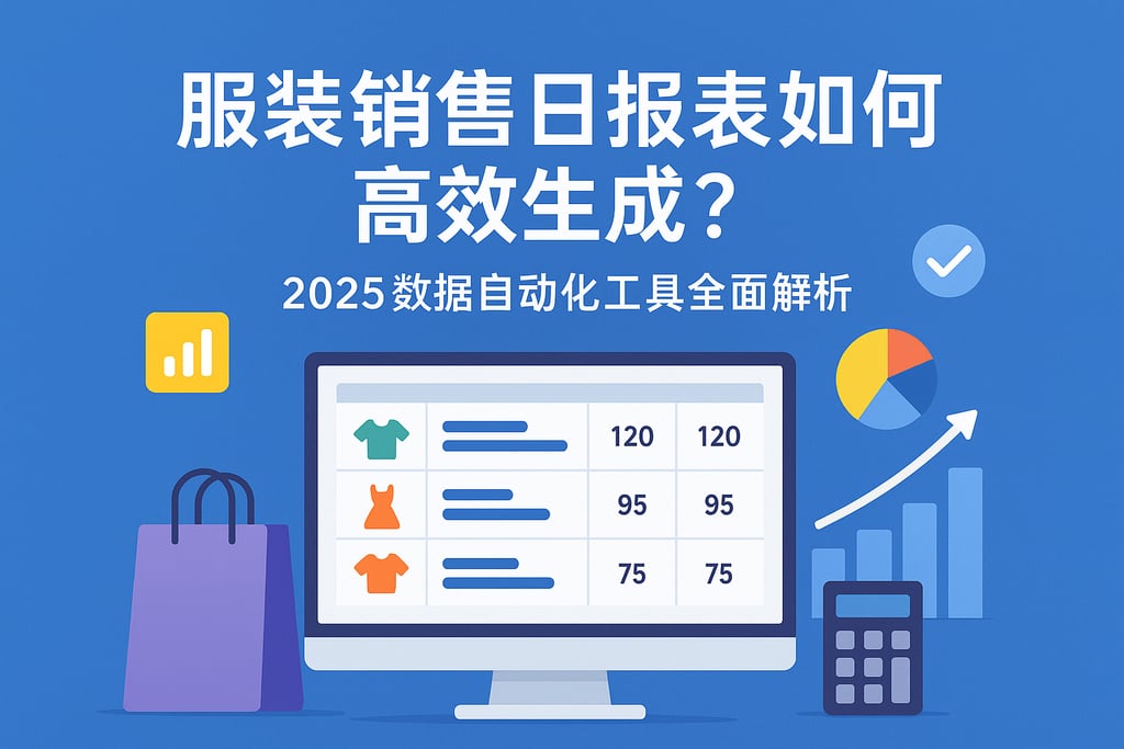 服装销售日报表如何高效生成？2025数据自动化工具全面解析