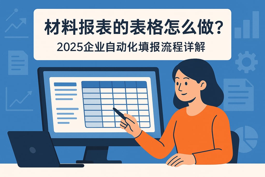 材料报表的表格怎么做？2025企业自动化填报流程详解