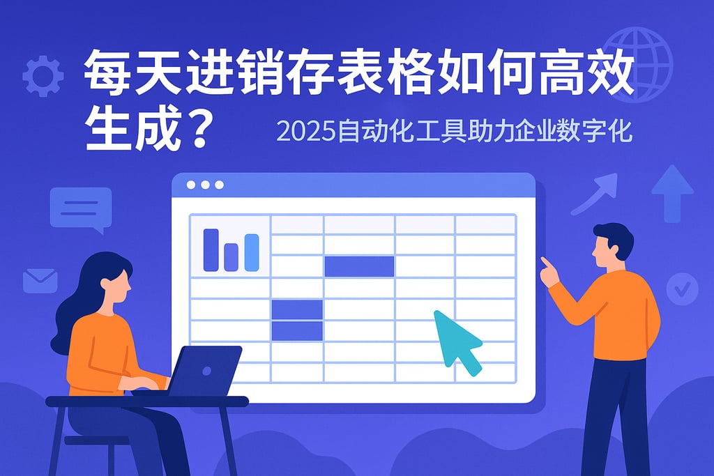 每天进销存表格如何高效生成？2025自动化工具助力企业数字化