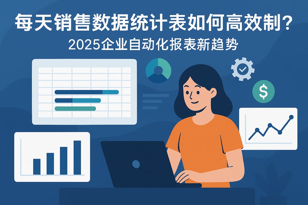 每天销售数据统计表如何高效制作？2025企业自动化报表新趋势