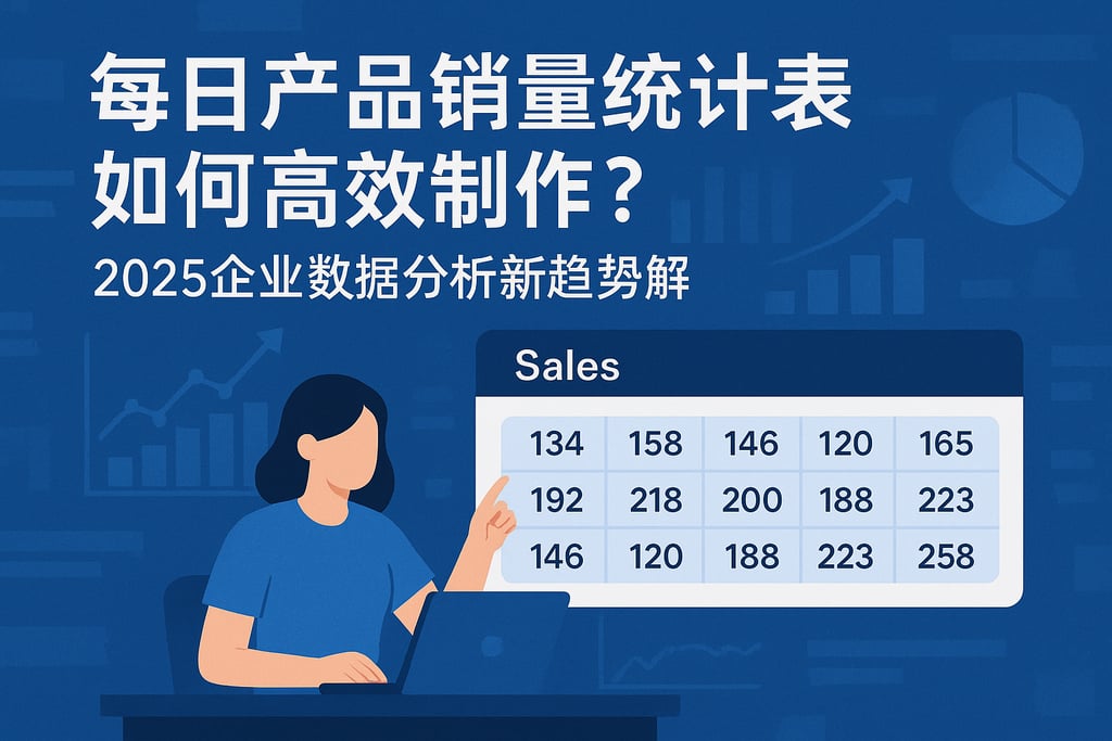 每日产品销量统计表如何高效制作？2025企业数据分析新趋势解读