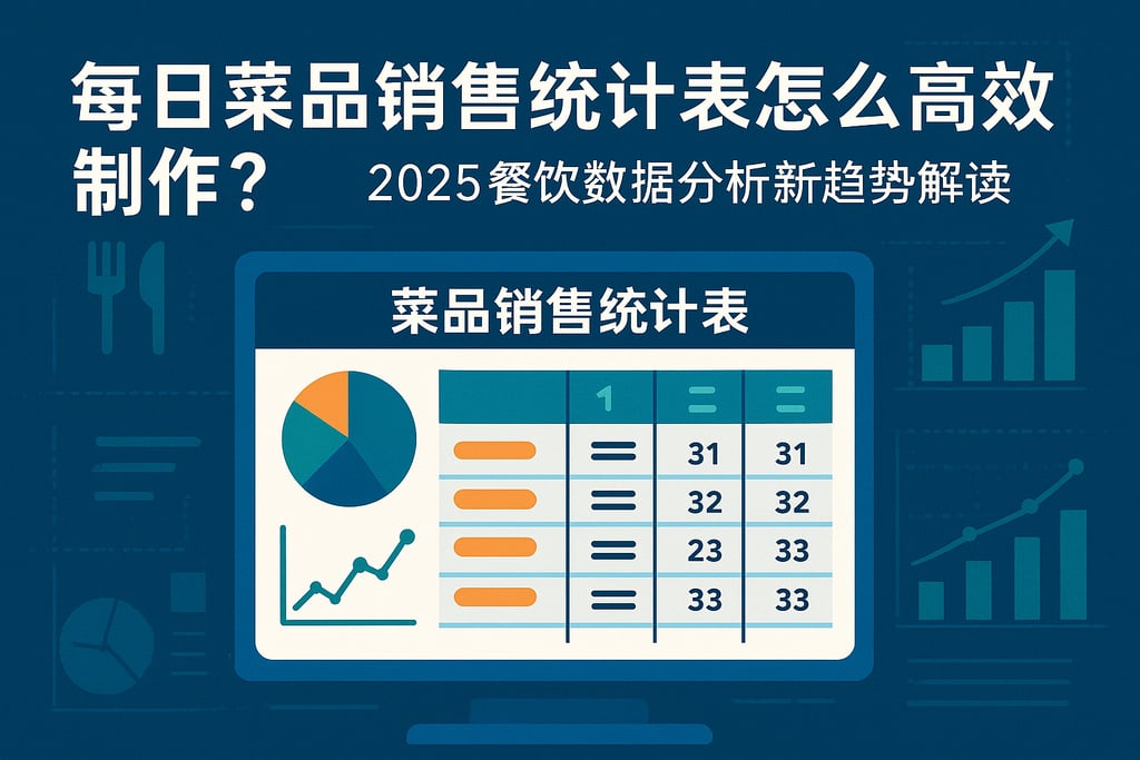 每日菜品销售统计表怎么高效制作？2025餐饮数据分析新趋势解读