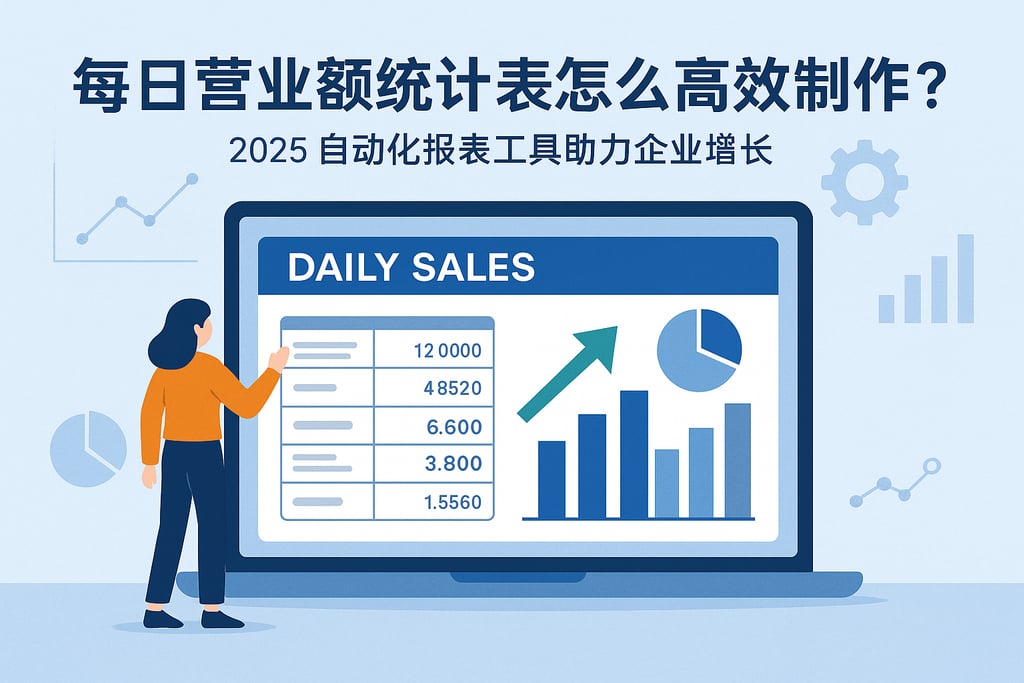 每日营业额统计表怎么高效制作？2025自动化报表工具助力企业增长