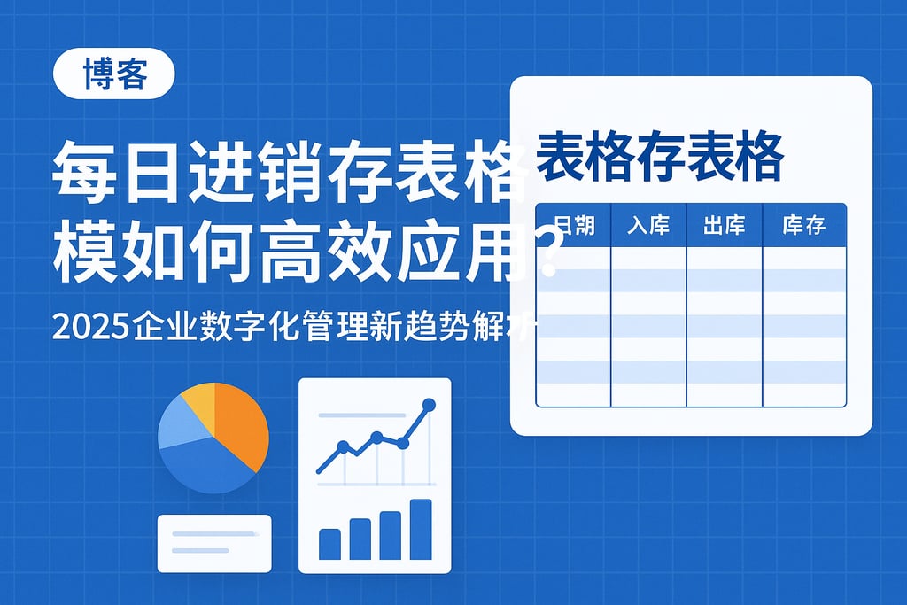 每日进销存表格模板如何高效应用？2025企业数字化管理新趋势解析