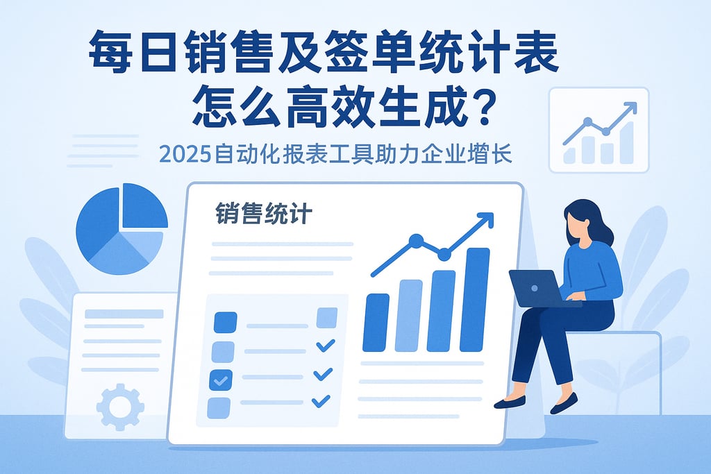 每日销售及签单统计表怎么高效生成？2025自动化报表工具助力企业增长