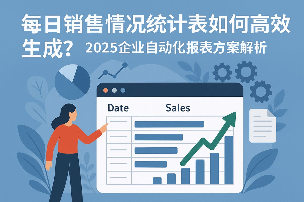 每日销售情况统计表如何高效生成？2025企业自动化报表方案解析