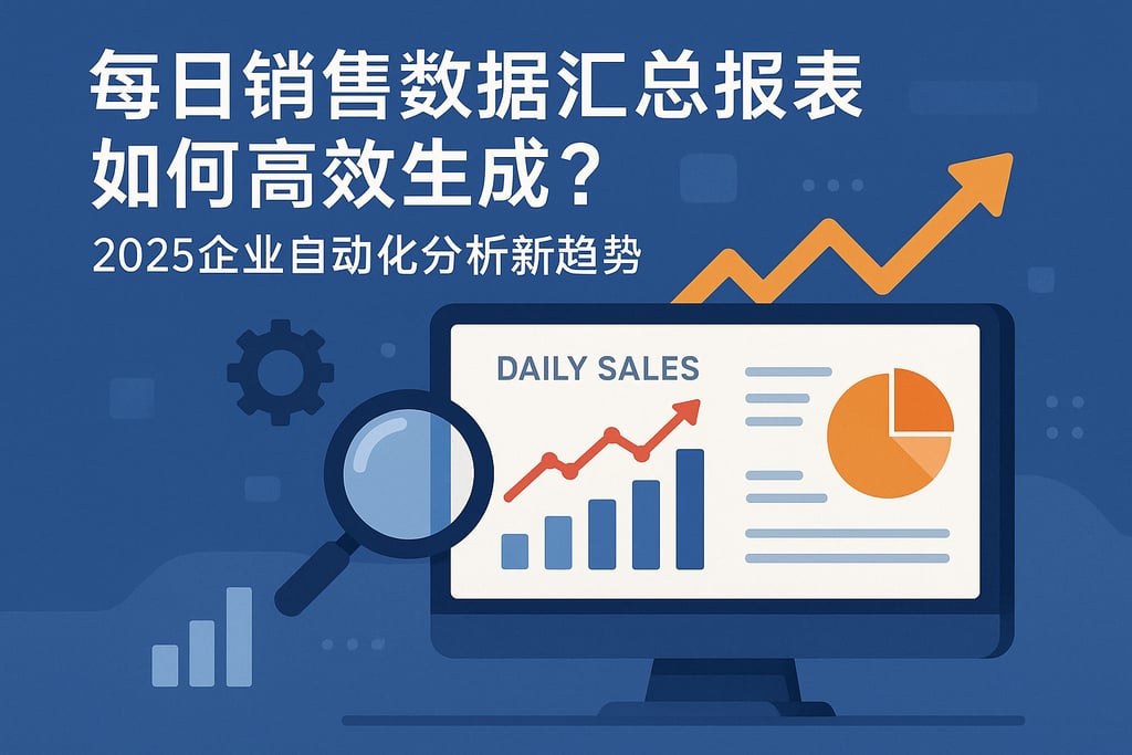 每日销售数据汇总报表如何高效生成？2025企业自动化分析新趋势