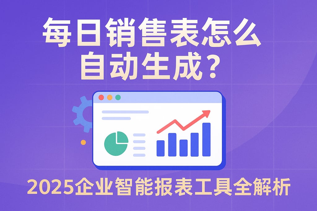 每日销售表怎么自动生成？2025企业智能报表工具全解析