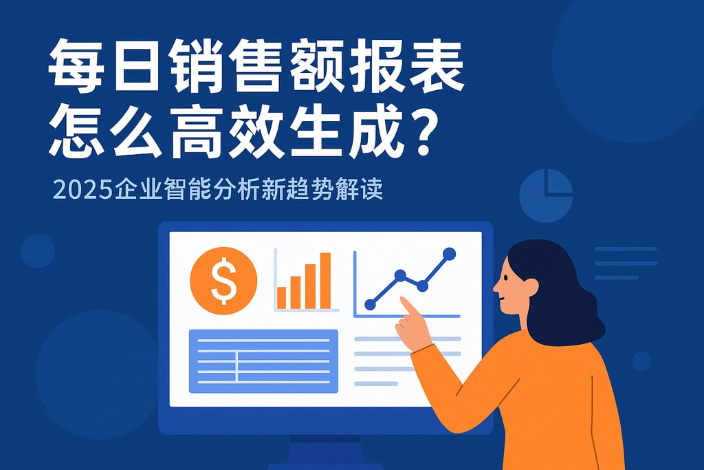 每日销售额报表怎么高效生成？2025企业智能分析新趋势解读