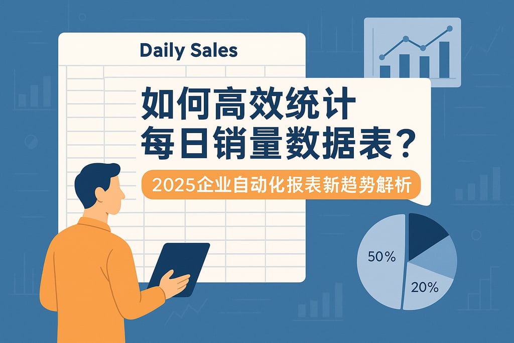 每日销量数据表如何高效统计？2025企业自动化报表新趋势解析