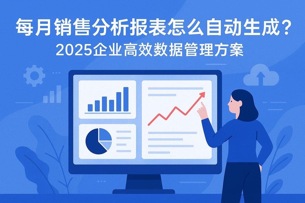 每月销售分析报表怎么自动生成？2025企业高效数据管理方案