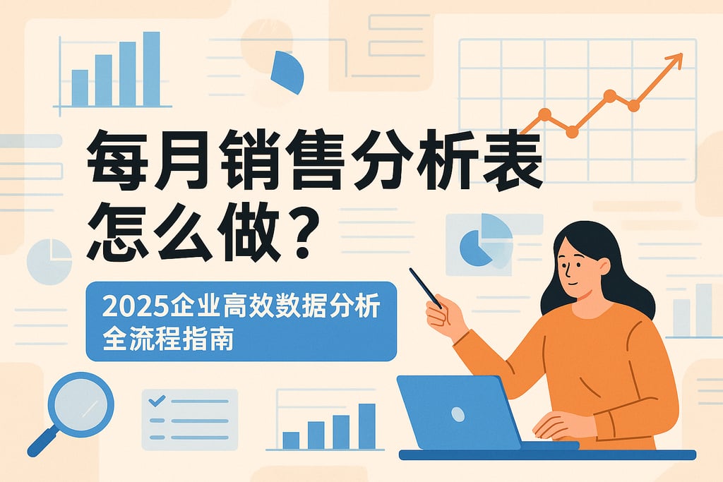 每月销售分析表怎么做？2025企业高效数据分析全流程指南