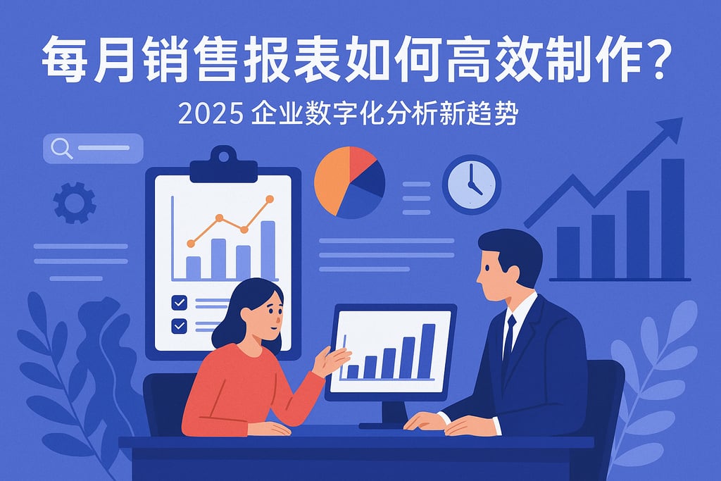 每月销售报表如何高效制作？2025企业数字化分析新趋势