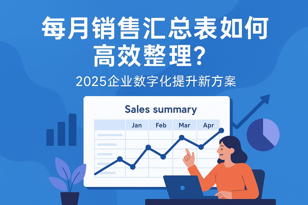 每月销售汇总表如何高效整理？2025企业数字化提升新方案